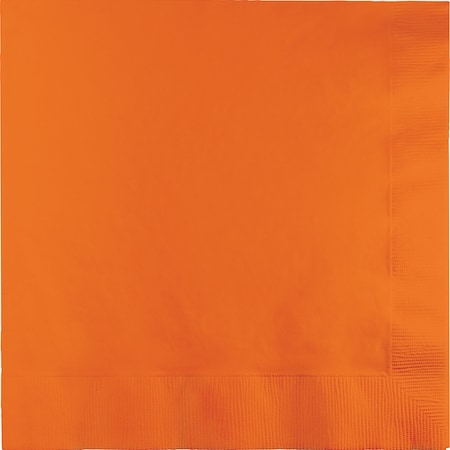 Touch Of Color Sunkissed Orange Napkins 3 ply, 6.5", 500PK 58191B